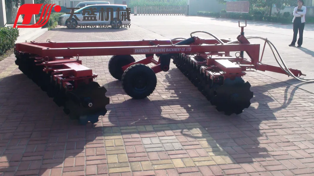 Agricultural Machinery Factory Tractor Three Point Mounted Wing-Folded Hydraulic Offset Disc Harrow