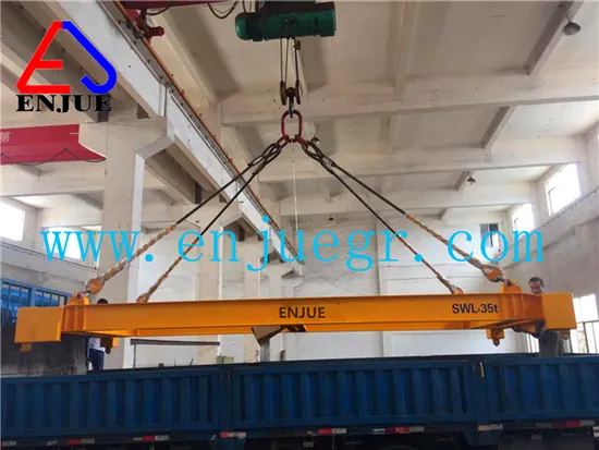 Enjue Marine Port Use mechanical Manual 10feet /20feet/40feet Container Lifting Spreader with BV CCS Cert.