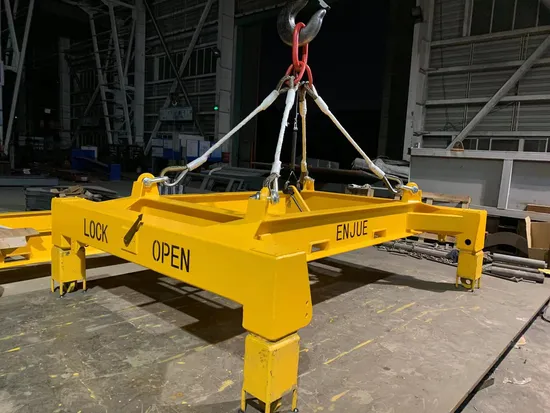 Marine Port Use Semi Automatic/ Manual Container Lifting Beam Container Hanging Beam Lifting Frame for 32t/36t 20/ 40feet Container Lifting Spreader